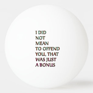 Pelota De Ping Pong Texto divertido de la prima
