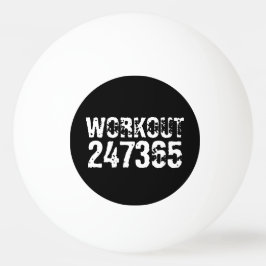 Pelota De Ping Pong Texto grabado y desgastado Workout 247365 white