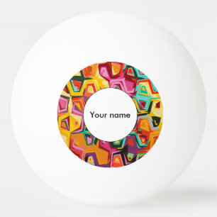 Pelota De Ping Pong Textura de agujeros coloridos