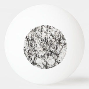 Pelota De Ping Pong Textura de granito Fondo de mármol negro