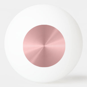 Pelota De Ping Pong Textura Radial Metálica de Oro Rosa Personalizada