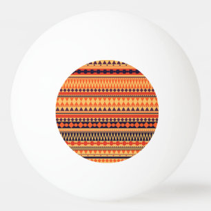 Pelota De Ping Pong Textura tribal: patrón de rayas vintage.