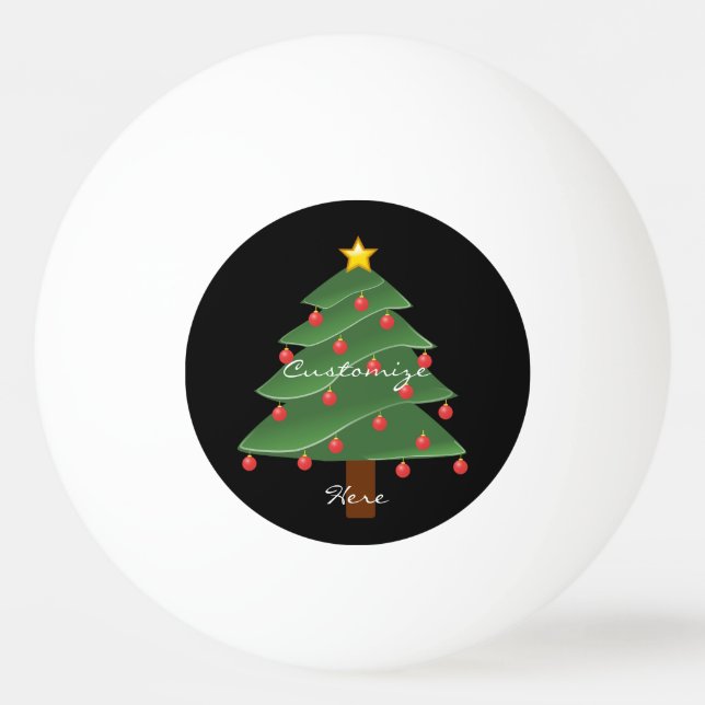 Pelota De Ping Pong Thunder_Cove de árbol de Navidad (Anverso)