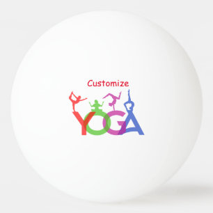 Pelota De Ping Pong Thunder_Cove: Siluetas de yoga envenenadas