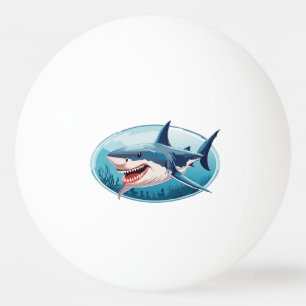 Pelota De Ping Pong Tiburón aterrador