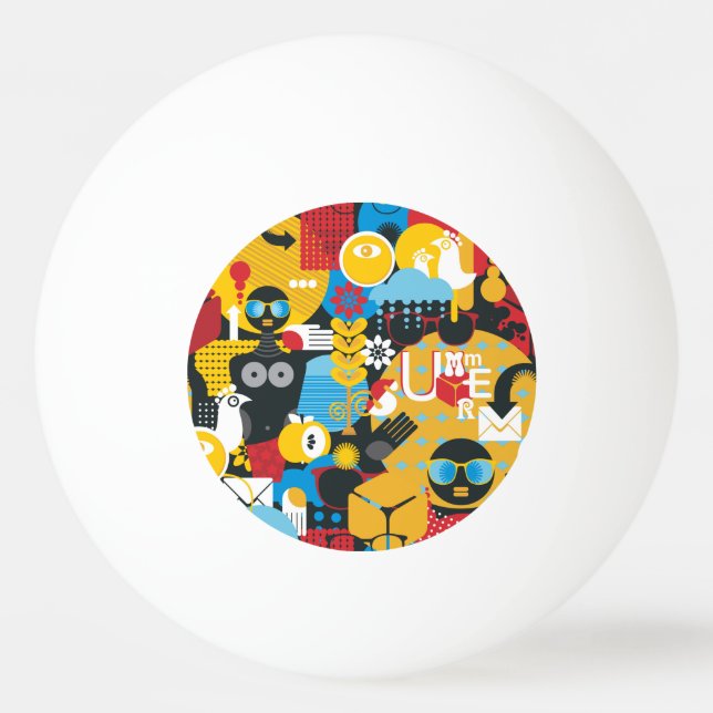 Pelota De Ping Pong Tiempo de verano (Anverso)