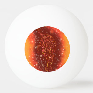 Pelota De Ping Pong Tiger Ping Pong Ball Starry Night