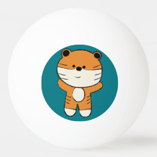 Pelota De Ping Pong Tigre Adorable