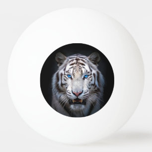 Pelota De Ping Pong Tigre Blanco Ojos Azules