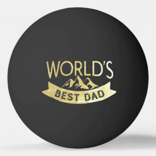 Pelota De Ping Pong Tipografía moderna "El mejor padre del mundo"