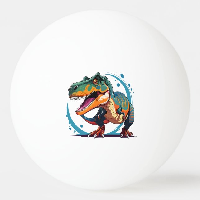 Pelota De Ping Pong Tiranosaurio Rex (Anverso)