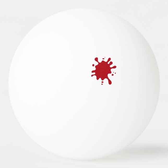 Pelota De Ping Pong Tomato Red Splash Ping-Pong Ball – Customizable (Anverso)