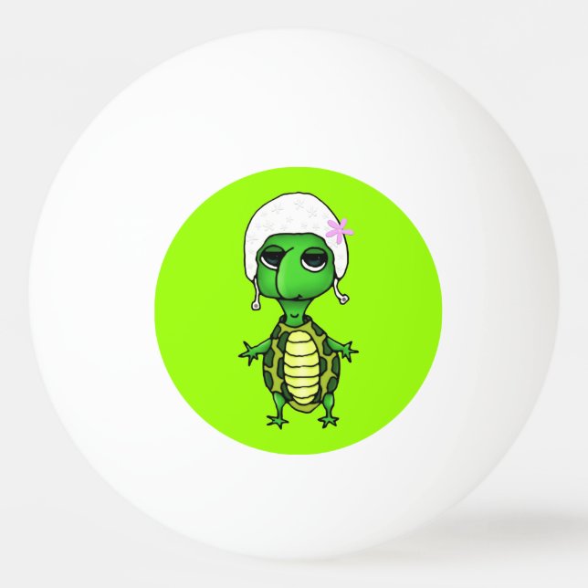 Pelota De Ping Pong Tortuga de baño (Anverso)