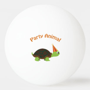 Pelota De Ping Pong Tortuga Fiestera