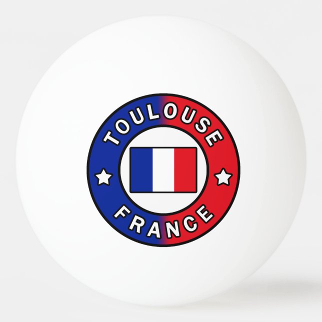 Pelota De Ping Pong Toulouse Francia (Anverso)