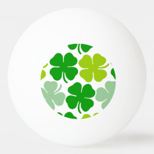 Pelota De Ping Pong Trébol afortunado del día de St Patrick