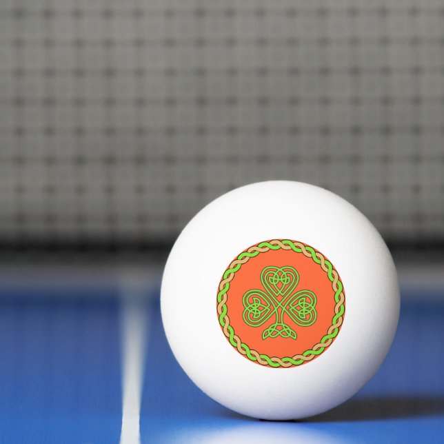 Pelota De Ping Pong Trébol celta, (Neto)