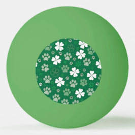 Pelota De Ping Pong Trébol de la Suerte y Huella de Garra