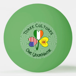 Pelota De Ping Pong Trébol León Escocés Banderas de Irlanda EE. UU. Pe