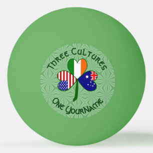 Pelota De Ping Pong Trébol Personalizado Australiano Irlandés American