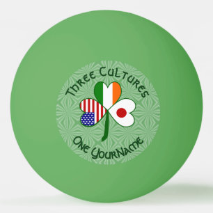 Pelota De Ping Pong Trébol personalizado Japón Irlanda EE. UU.