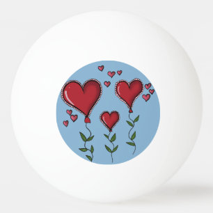 Pelota De Ping Pong Tres corazones de corte