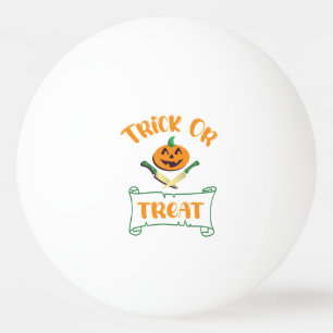 Pelota De Ping Pong Trick or treat calavera Halloween cara de calabaza