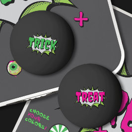 Pelota De Ping Pong 'Truco o trato' diversión cómica de Halloween
