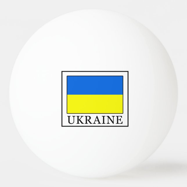 Pelota De Ping Pong Ucrania (Anverso)