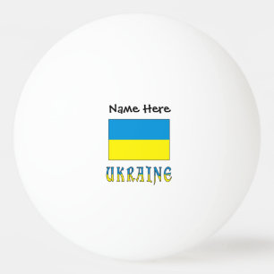 Pelota De Ping Pong Ucrania y Bandera de Ucrania Personalizados 