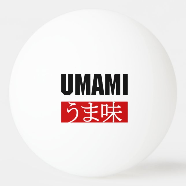 PELOTA DE PING PONG UMAMI う ま 味 (Anverso)