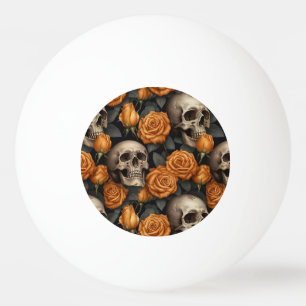 Pelota De Ping Pong Un diseño de la serie A Skull and Roses 11