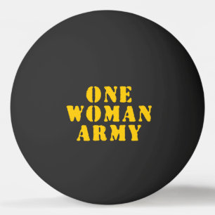 PELOTA DE PING PONG UN EJÉRCITO MUJER