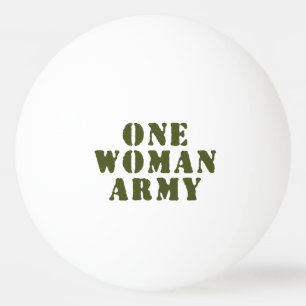 PELOTA DE PING PONG UN EJÉRCITO MUJER