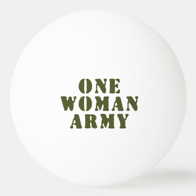 PELOTA DE PING PONG UN EJÉRCITO MUJER (Anverso)