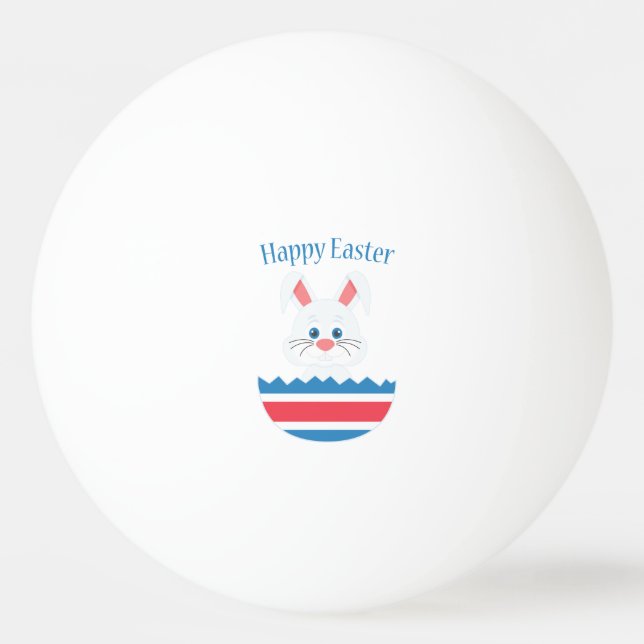 Pelota De Ping Pong Un lindo conejito de Pascua (Anverso)