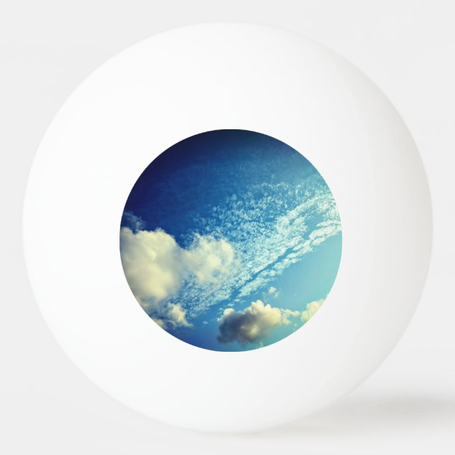 Pelota De Ping Pong Un rociado de nubes (Anverso)