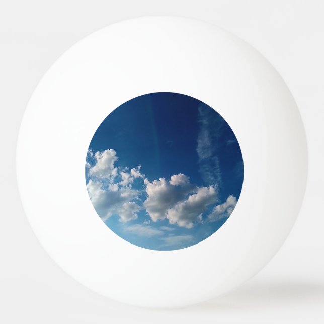 Pelota De Ping Pong Una cadena de nubes (Anverso)