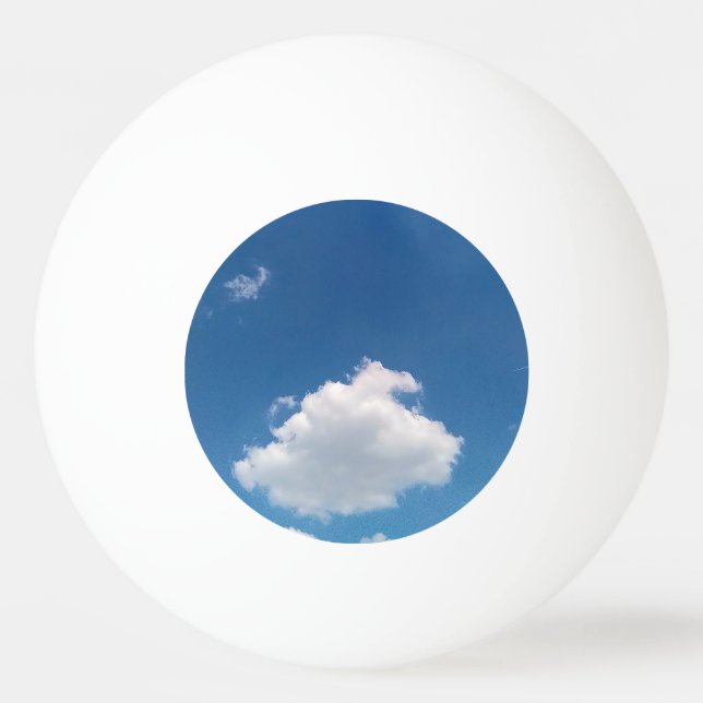 Pelota De Ping Pong Una nube simple (Anverso)