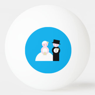 Pelota De Ping Pong Una pareja boda