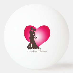 Pelota De Ping Pong Una pareja recién casada