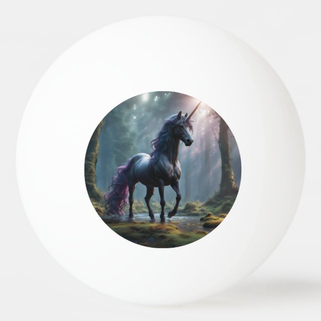 Pelota De Ping Pong Unicornio (Anverso)