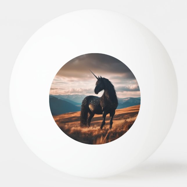 Pelota De Ping Pong Unicornio (Anverso)