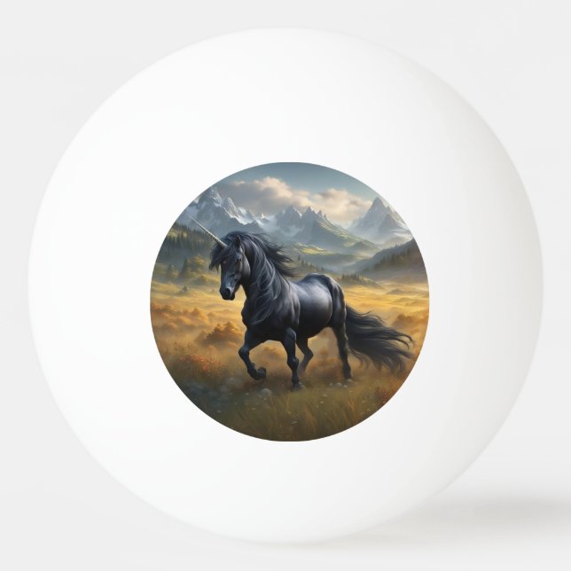 Pelota De Ping Pong Unicornio (Anverso)