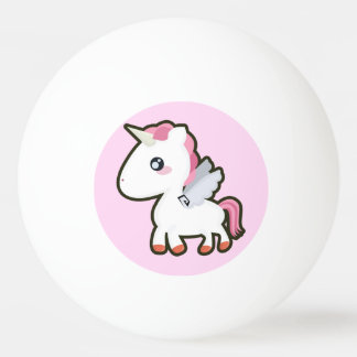 Pelota De Ping Pong Unicornio de Kawaii