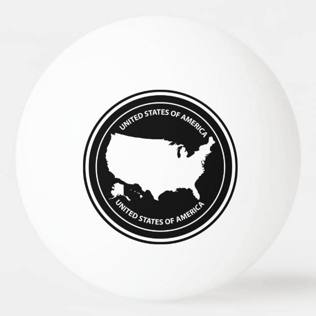 PELOTA DE PING PONG USA (Anverso)