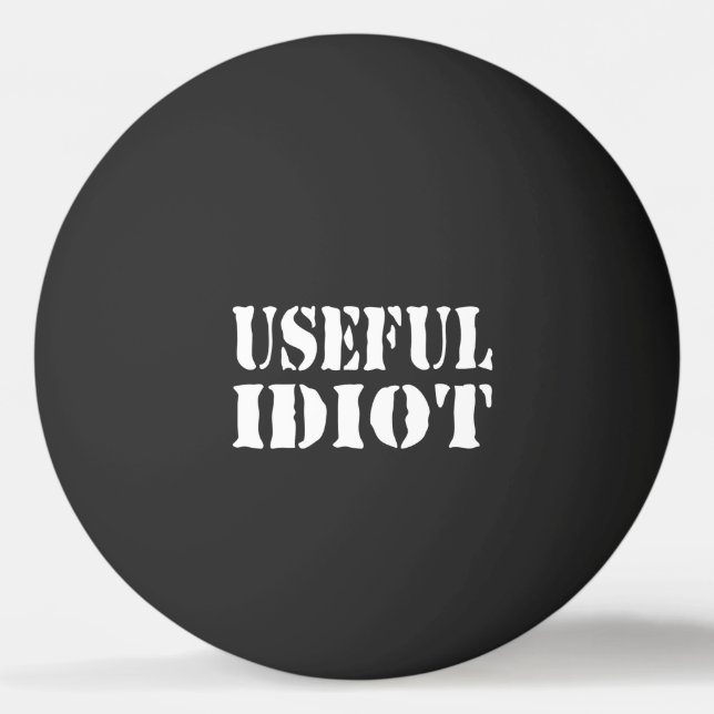 PELOTA DE PING PONG USEFUL IDIOT (Anverso)