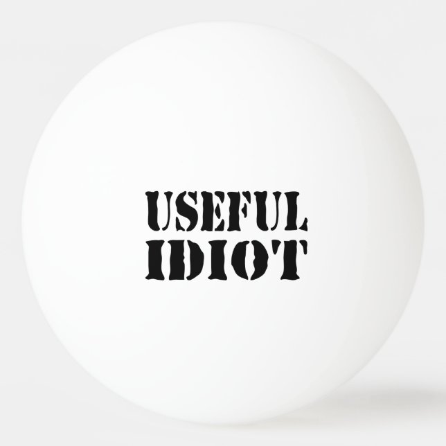 PELOTA DE PING PONG USEFUL IDIOT (Anverso)