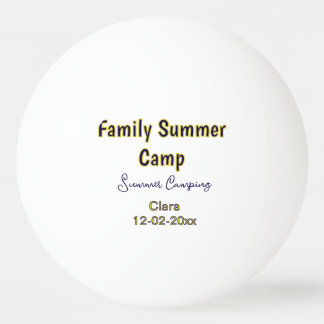 Pelota De Ping Pong Vacaciones de camping familiar personalizadas agre