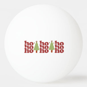Pelota De Ping Pong Vacaciones de los Navidades Ho Ho Ho Ho Retro Groo